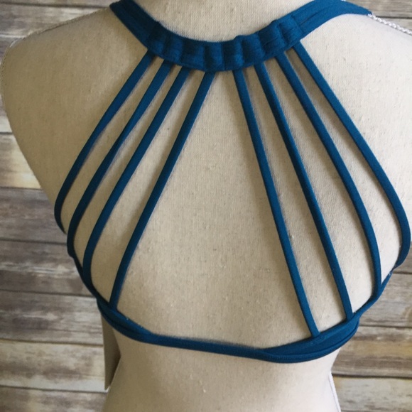 lululemon athletica Other - NWT CPRI LULULEMON LIGHTEN UP BRA W PADS BLUE